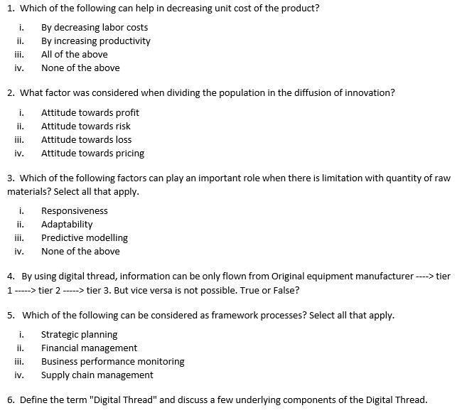 i. 1. Which of the following can help in