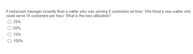 A restaurant had a 1 of 8 and a of 16 what is the