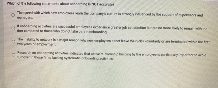 Which of the following statements about