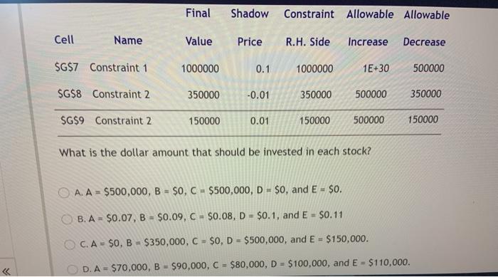 An investment company currently has $1 million