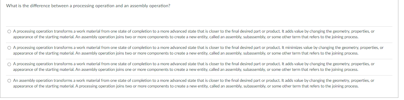 What is the difference between a processing