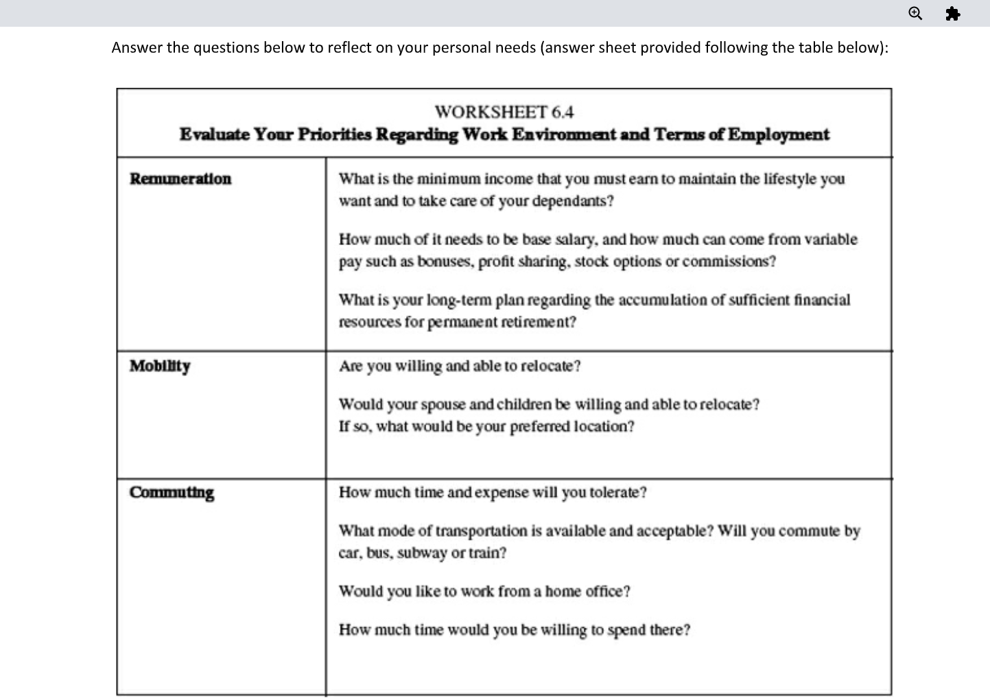 Answer the questions below to reflect on your