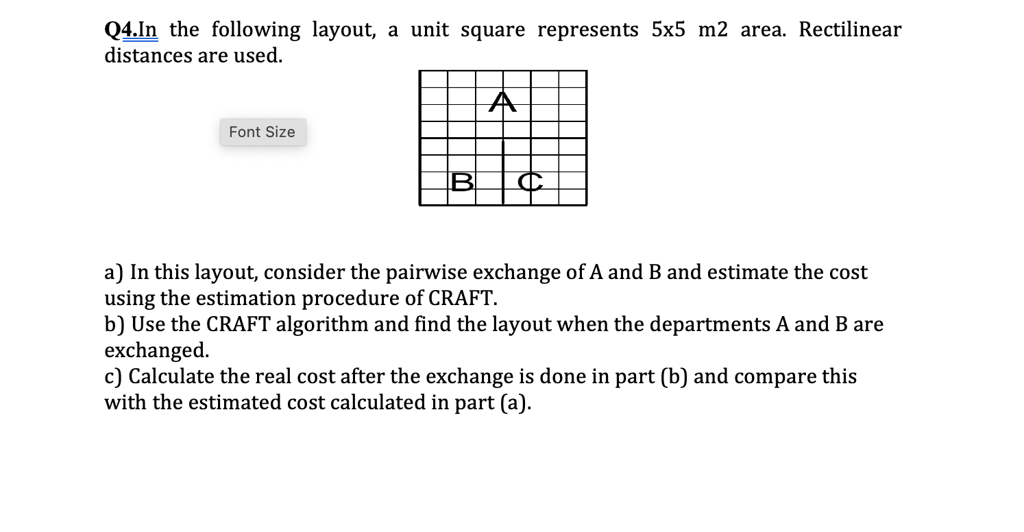 Q4. In the following layout, a unit square