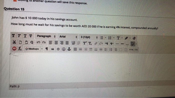 1o another question will save this response.