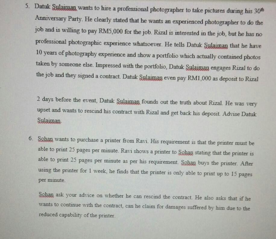 2. Sarah agreed to sell her brand new BMW car