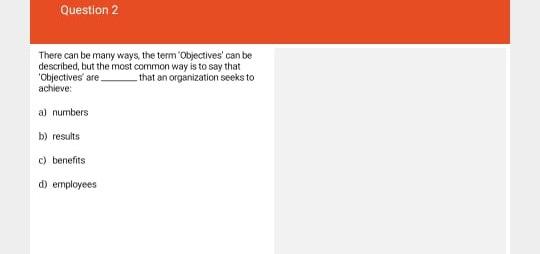 Question 2 There can be many ways, the term