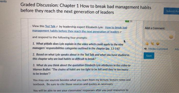 Graded Discussion: Chapter 1 How to break bad