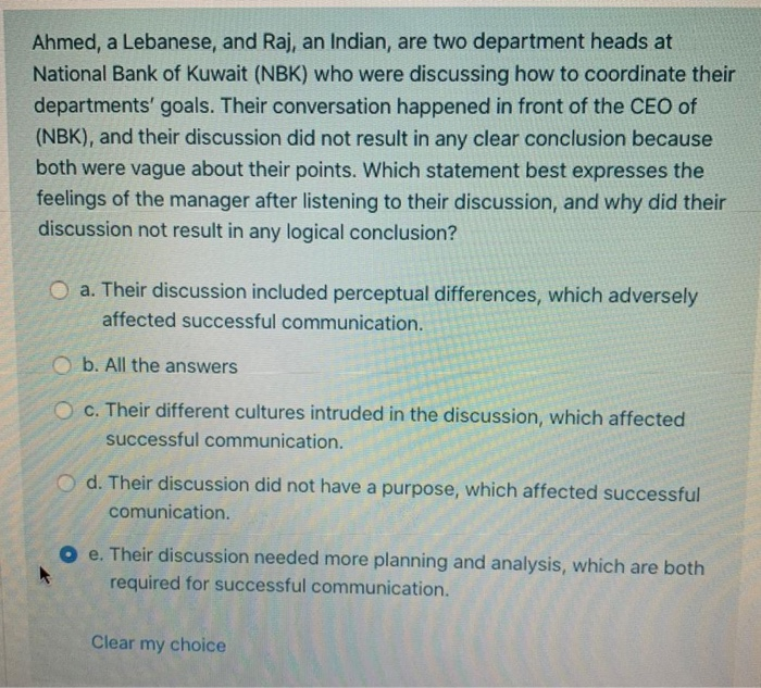 Ahmed, a Lebanese, and Raj, an Indian, are two