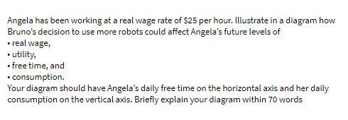 Angela has been working at a real wage rate of