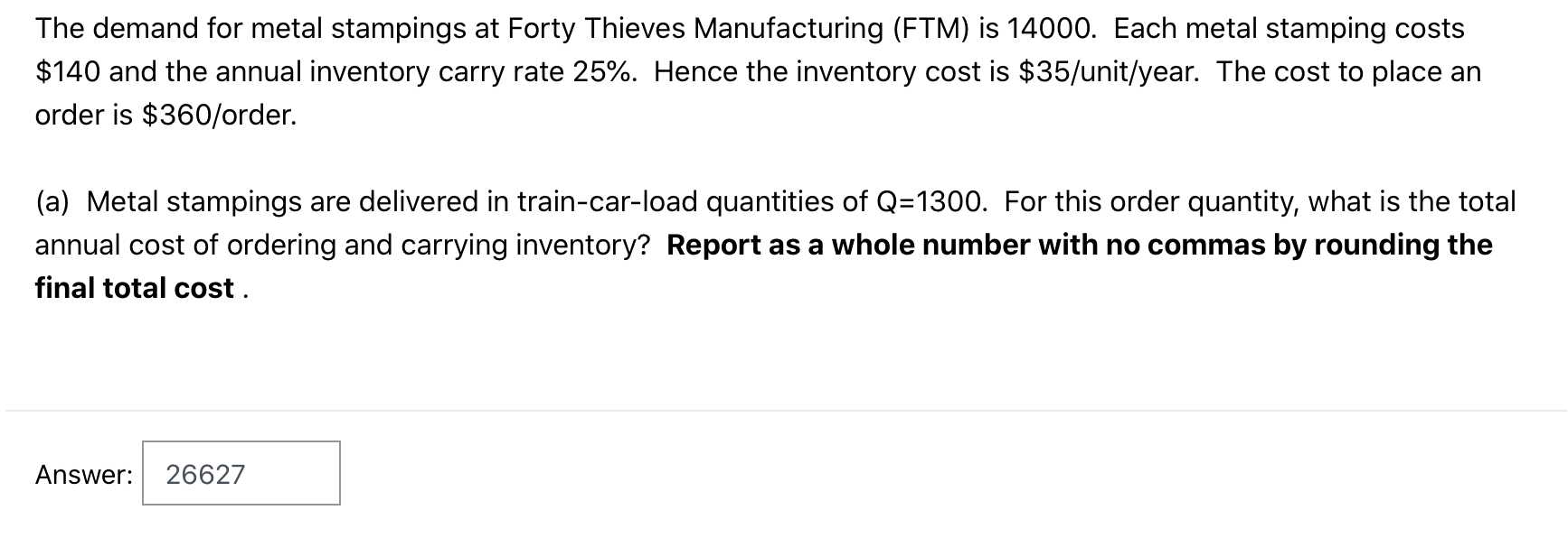 only need answer for part d The demand for metal