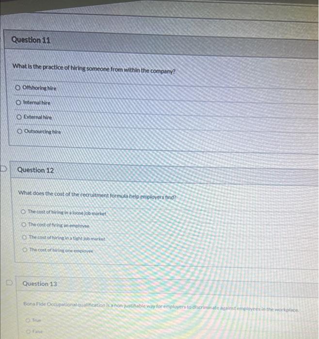 What is the practice of hiring someone from
