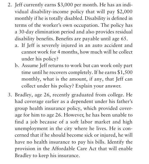 2. Jeff currently earns $3,000 per month. He has