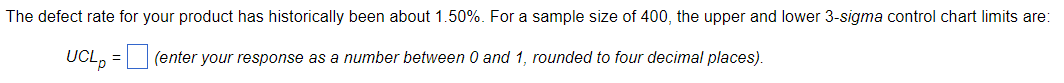 THIS PROBLEM HAS 2 STEPS: The defect rate for