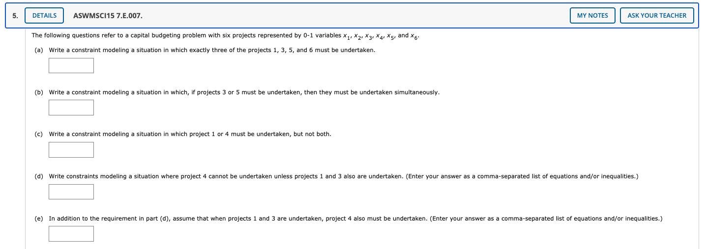 Module 3: Integer LP & Special Cases (QUESTION 5)