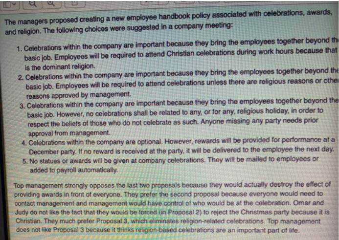 Does the current policy pass the OUCH test?