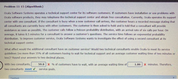 Problem 11-15 (Algorithmic) Ocala Software