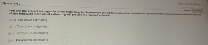 for a given project with AED 225 budget Question