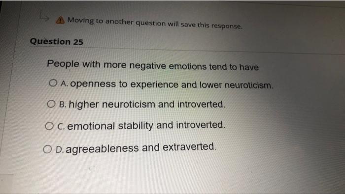 Moving to another question will save this