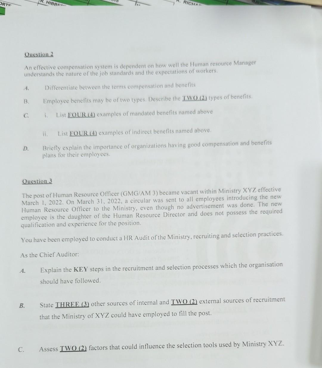 ORTE HIBBES RICHA Question 2 An effective