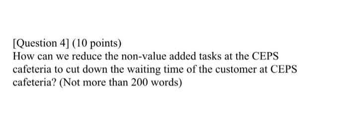 [Question 4] (10 points) How can we reduce the
