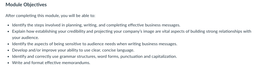 Module 3 is designed to help students to craft