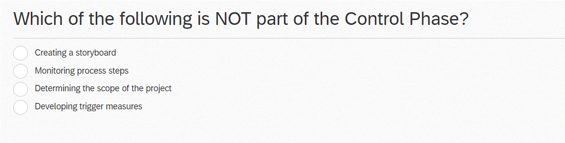 Which of the following is NOT part of the Control