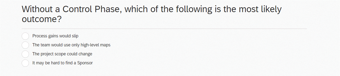Which of the following is NOT part of the Control