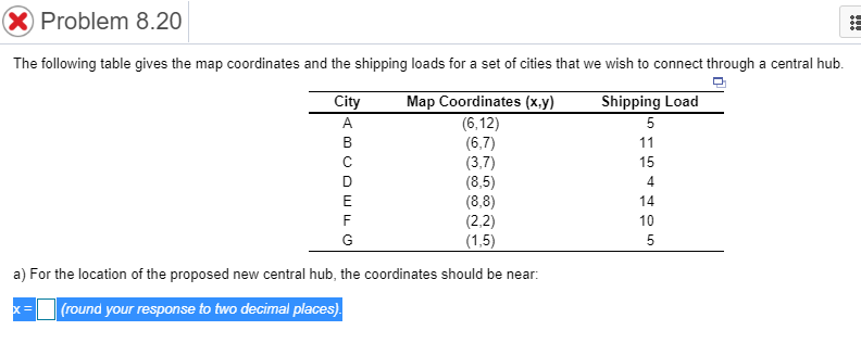 Also answer for Y: (round to two decimal places)