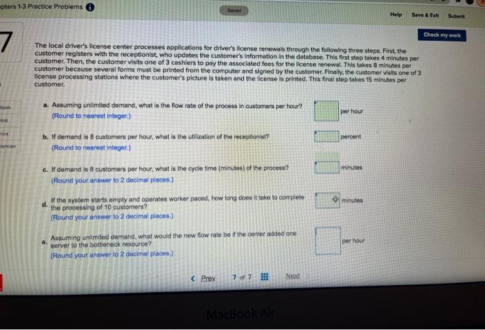 pters 1-3 Practice Problems Sort Help Save & Ex