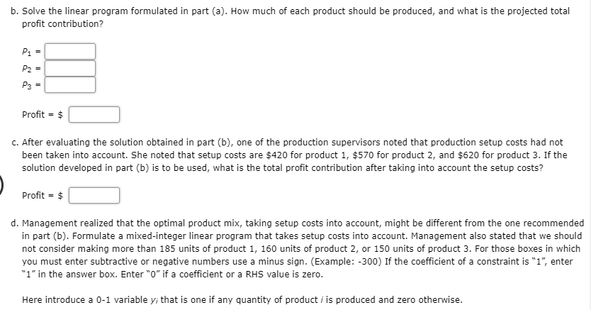 Problem 7-11 (Algorithmic) Hart Manufacturing