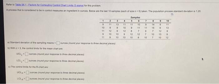Refer to Tote 56.1. Factor for Computing Control