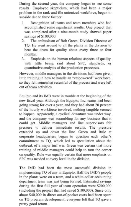 Case study: Case - Equipto, Inc. Equipto, Inc., a