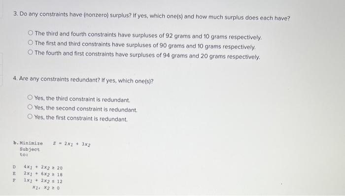 Solve these problems using graphical linear
