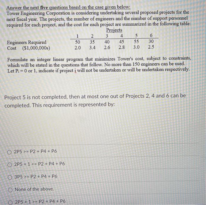 2 4 Answer the next five questions based on the