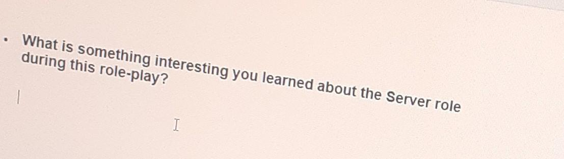 what is something interesting you learned about