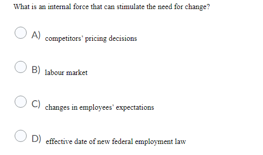 What is an internal force that can stimulate the