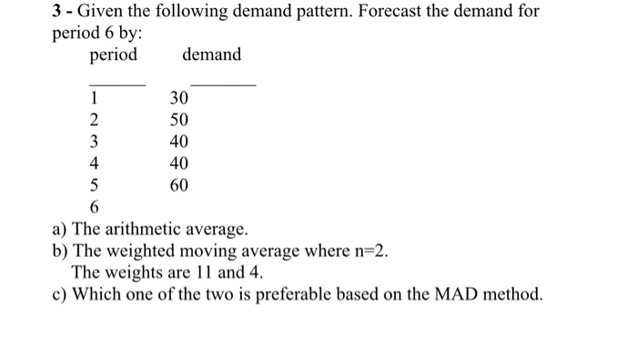 please underline and show work for answer 3 -