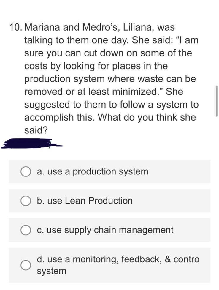 Please I need 1 line explanation for each answer