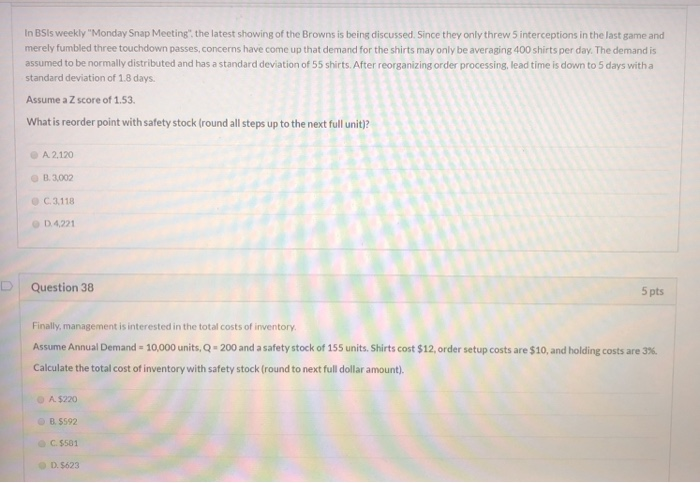 In BSis weekly "Monday Snap Meeting the latest