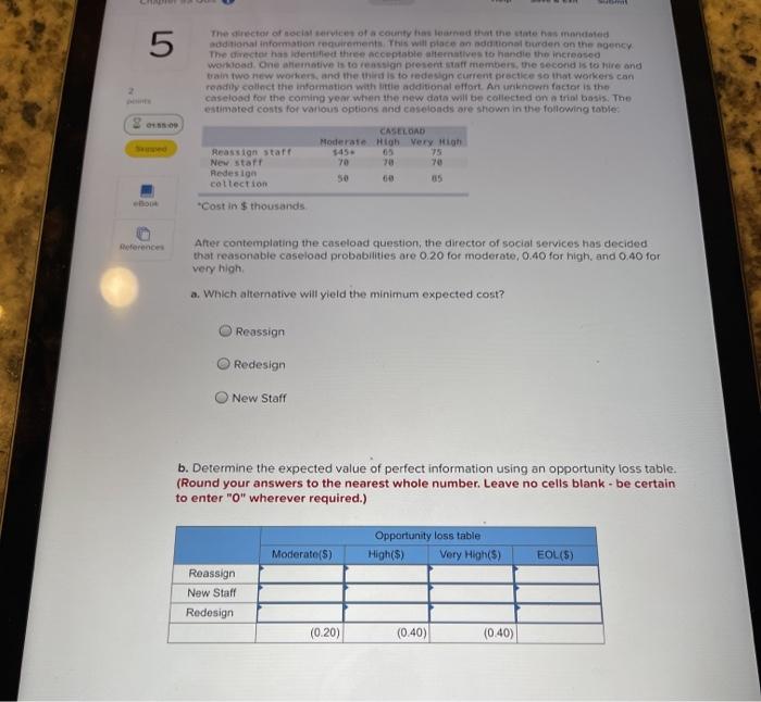 5 The director of social services of a county and