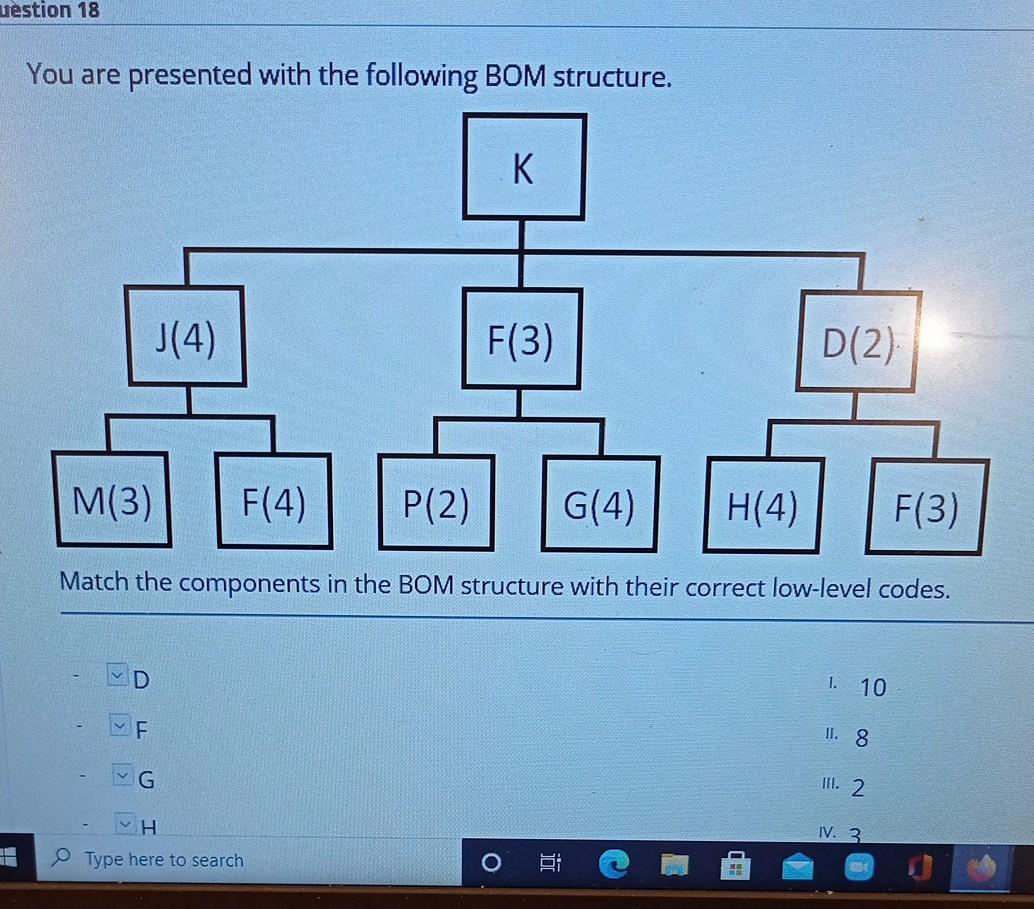 uestion 18 You are presented with the following