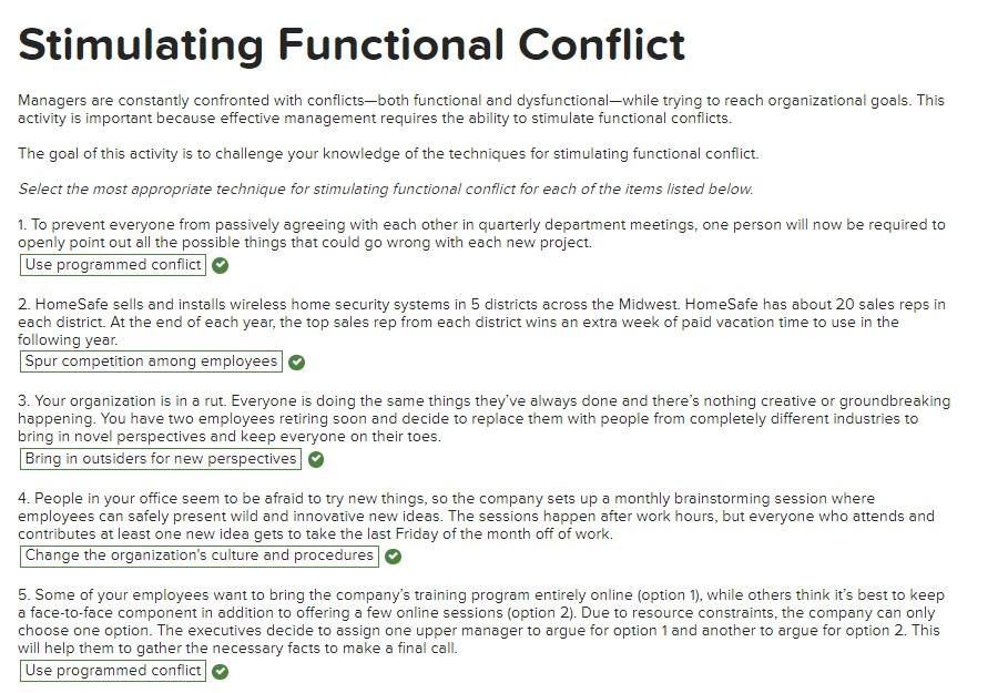Stimulating Functional Conflict Managers are