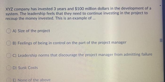 Which category of causes for escalation does "the