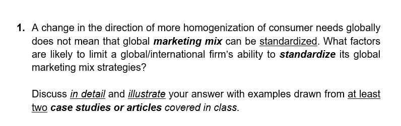 1. A change in the direction of more