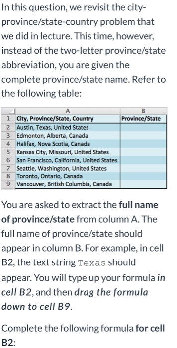 In this question, we revisit the city-