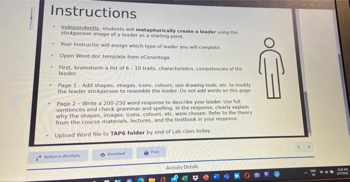 Instructions Independently, students will