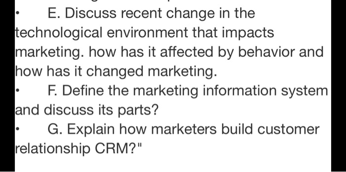 help to aolve the following questions please . E.