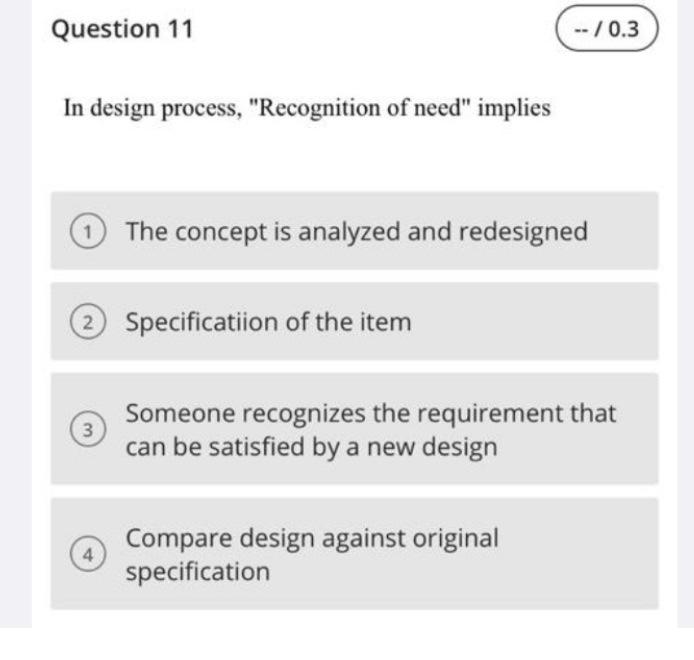 choses the correct ans plz In design process,