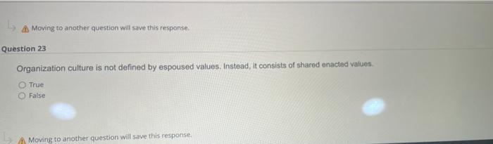 Moving to another question will save this