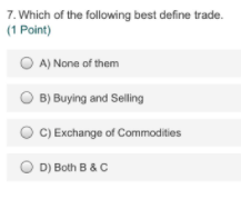 6. The BCG Matrix is based on (1 Point) Industry